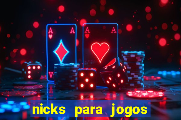 nicks para jogos de tiro